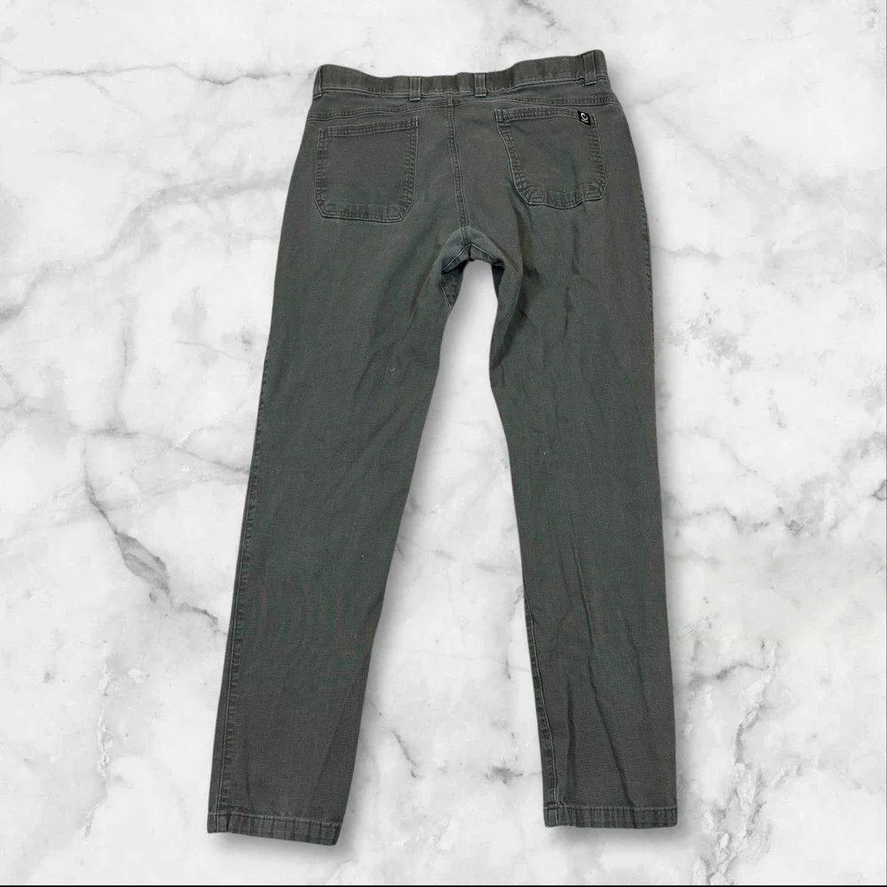 Origin Straight Leg Pants Mens 36x34‎ Gray Cotton Spandex Stretch Casual - Picture 4 of 11